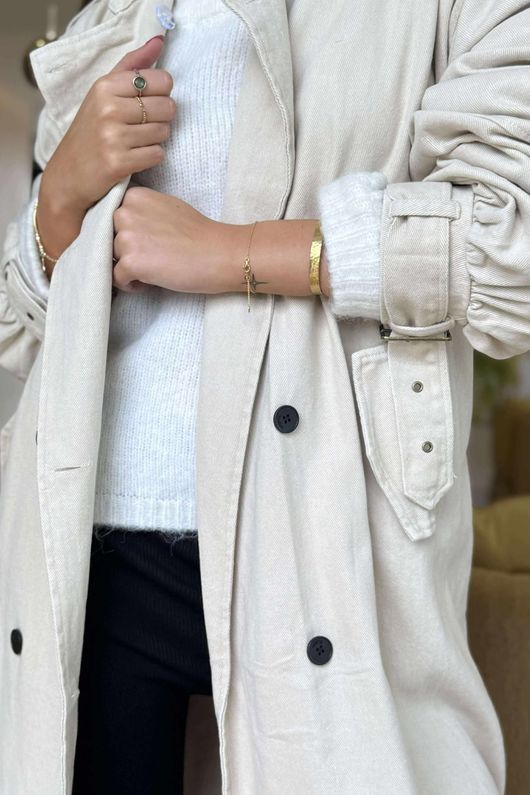 Mercer Soft Twill Trench Stone /20 =
